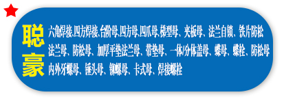 聪豪 法兰母、防松母、异型母